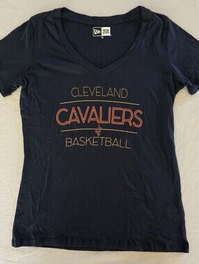 Cleveland Cavaliers Navy Blue Womens T-Shirt Size M